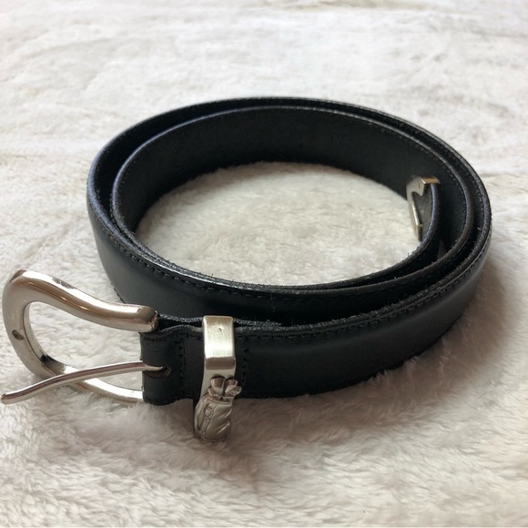 Golf Emblem Black Leather Belt Size 42" - Picture 2 of 7